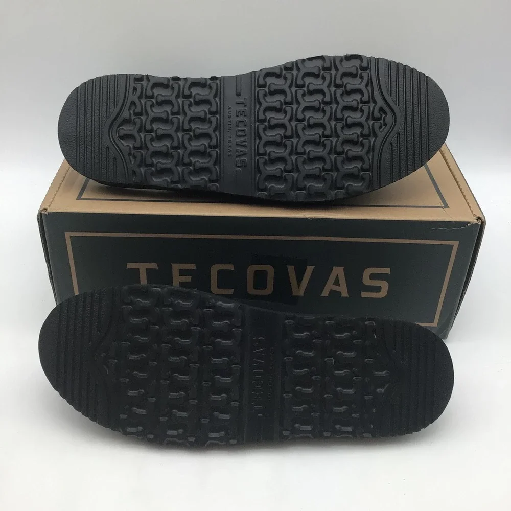 Tecovas The Oliver Midnight Sheepskin Mens Slippers Size 11 D Black Suede NEW